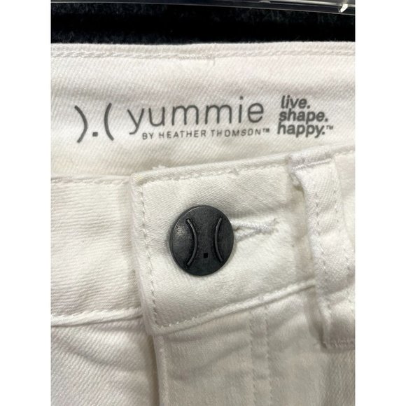 YUMMIE TUMMIE Womens Slimming mid-rise Skimmer White Size W 31" NWT simi_re-sell - Picture 7 of 12